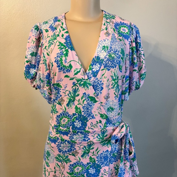 NWOT Lilly Pulitzer Sailynn Short Sleeve Romper Conch Shell Pink Rumor Has It - Picture 2 of 13